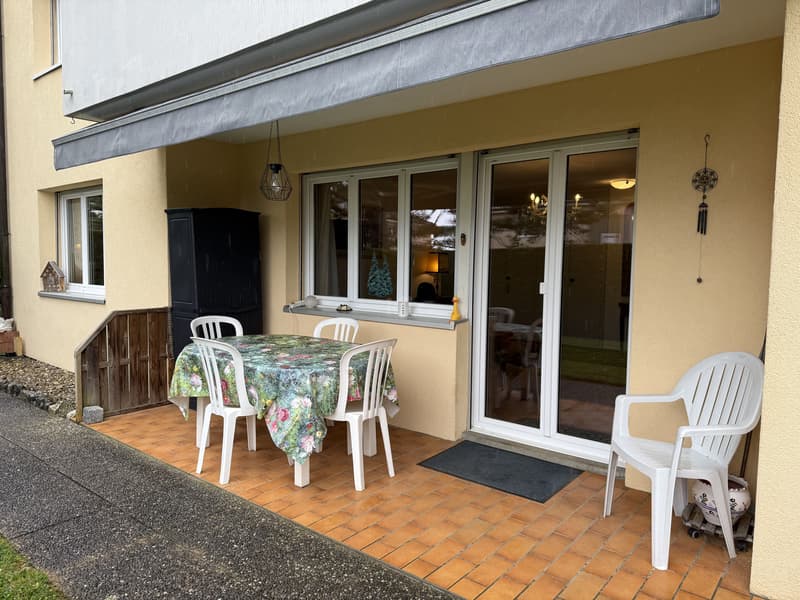 Bel appartement avec terrasse couverte et jardin (11)