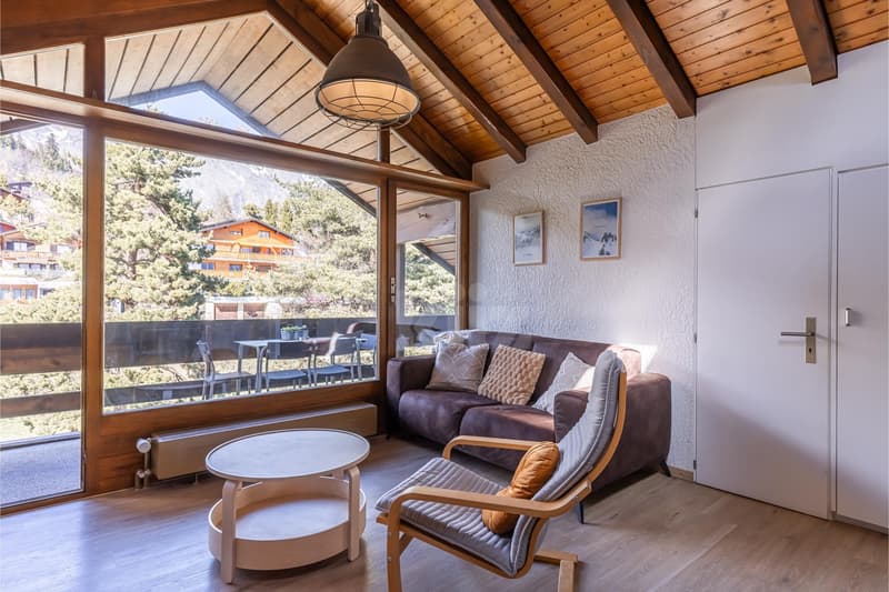 Charmant appartement avec vue montagne et grand balcon (3)