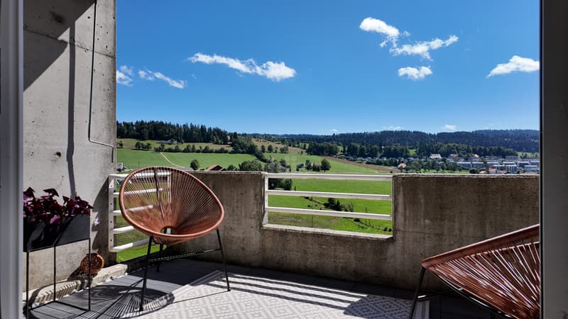 Superbe appartement avec balcon et terrasse (7)