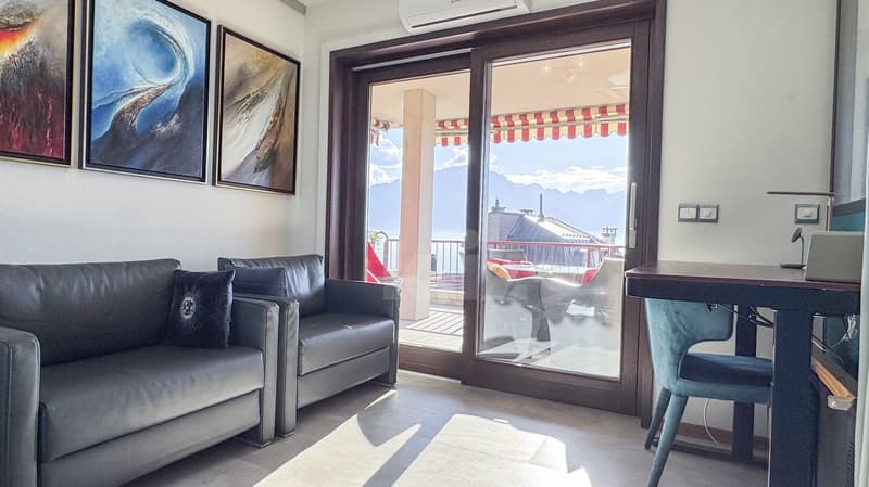 Bel appartement rénové avec balcon et vue panoramique (8)