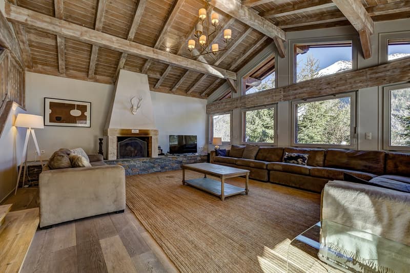 Delizioso chalet separato con cinque camere da letto e vista mozzafiato sul Monte Bianco (6)