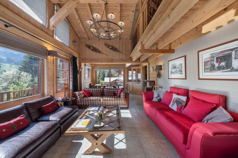 Propriété d'exception de deux chalets indépendants avec studio, face au Mont-Blanc (4)