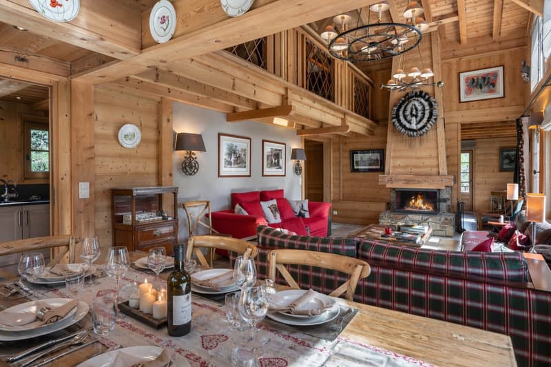Propriété d'exception de deux chalets indépendants avec studio, face au Mont-Blanc (3)