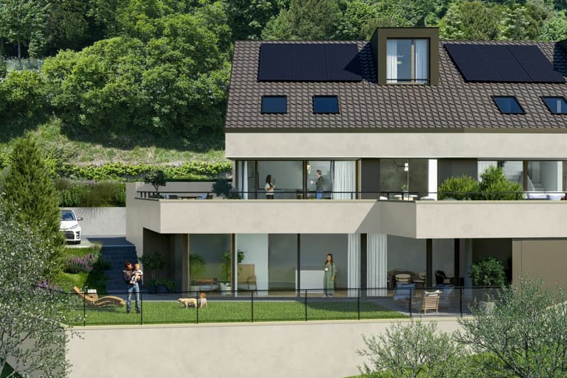 Chardonne - Magnifique villa accolée neuve de 6.5 pces avec une vue imprenable sur le Léman (3)
