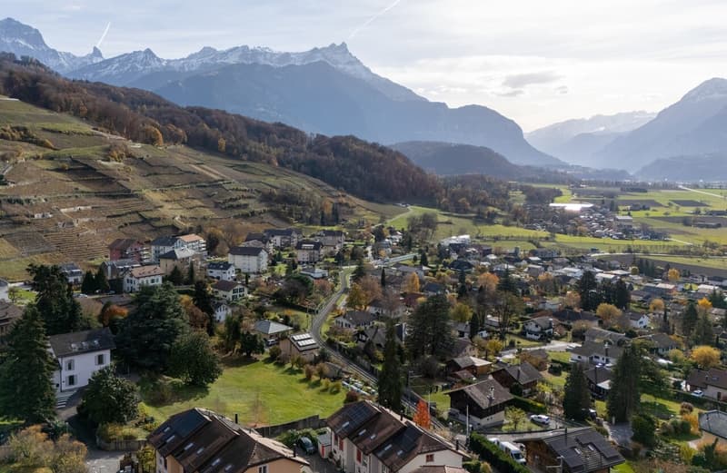 TERRAIN À BÂTIR ~2'083m2 = ~CHF 336.-/m2 / PERMIS EN FORCE 2 VILLAS (5)