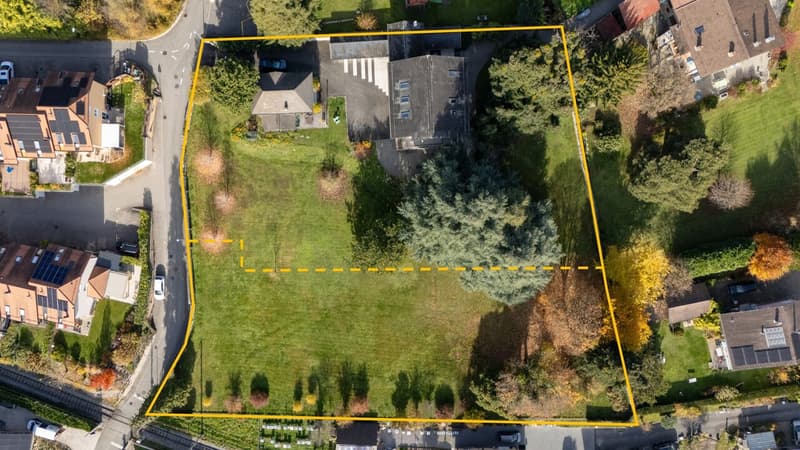 TERRAIN À BÂTIR ~2'083m2 = ~CHF 336.-/m2 / PERMIS EN FORCE 2 VILLAS (6)