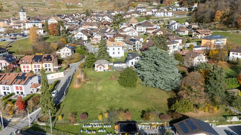 TERRAIN À BÂTIR ~2'083m2 = ~CHF 336.-/m2 / PERMIS EN FORCE 2 VILLAS (3)