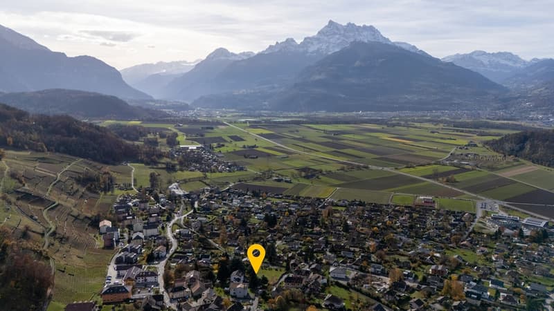 TERRAIN À BÂTIR ~2'083m2 = ~CHF 336.-/m2 / PERMIS EN FORCE 2 VILLAS (7)