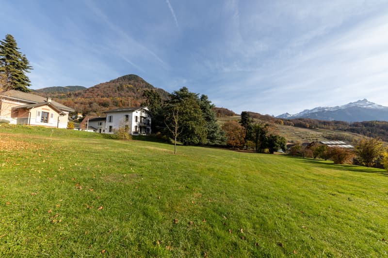 TERRAIN À BÂTIR ~2'083m2 = ~CHF 336.-/m2 / PERMIS EN FORCE 2 VILLAS (4)