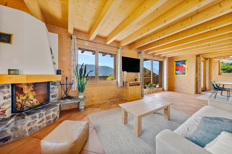 CHALET - BALCONS, TERRASSE, JARDIN - VUE PANORAMIQUE - EN EXCLUSIVITÉ (5)