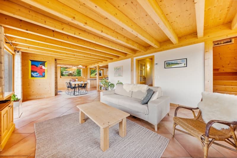 CHALET - BALCONS, TERRASSE, JARDIN - VUE PANORAMIQUE - EN EXCLUSIVITÉ (6)