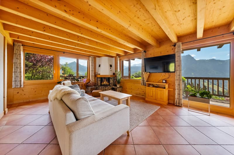 CHALET - BALCONS, TERRASSE, JARDIN - VUE PANORAMIQUE - EN EXCLUSIVITÉ (4)
