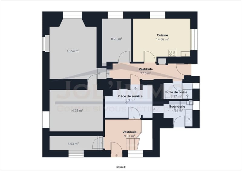 Appartement de 3,5 pièces au rez avec entrée séparée (6)
