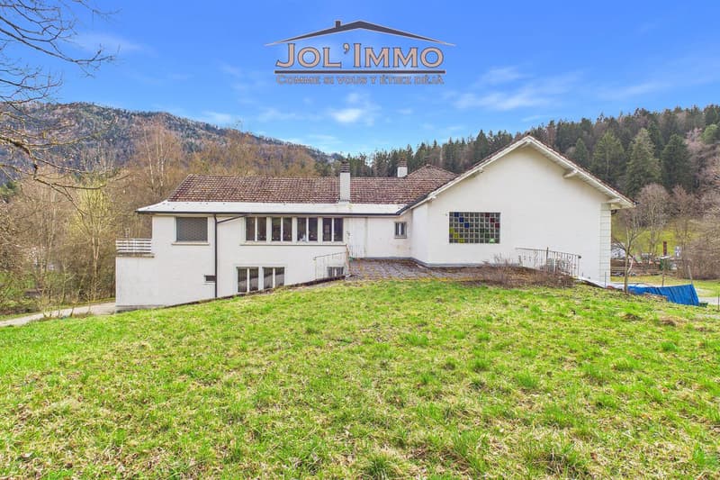 Propriété de caractère avec 3 appartements et terrain à bâtir à Perrefitte (3)