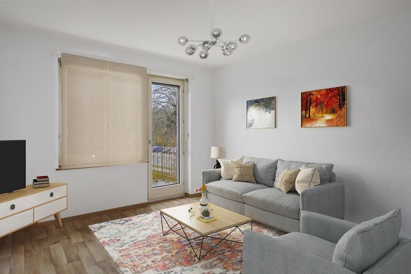 Appartement de 4 pièces avec balcon et cuisine habitable entièrement (1)