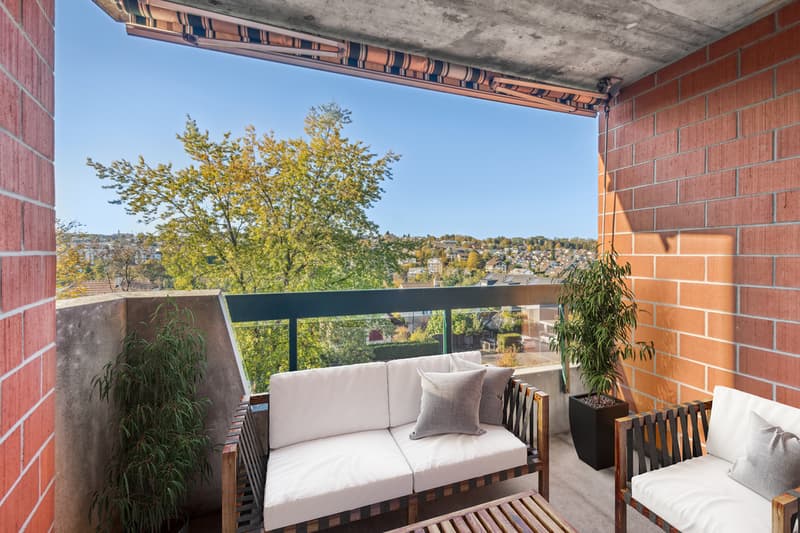 Balkon Wohnzimmer (visualisiert)