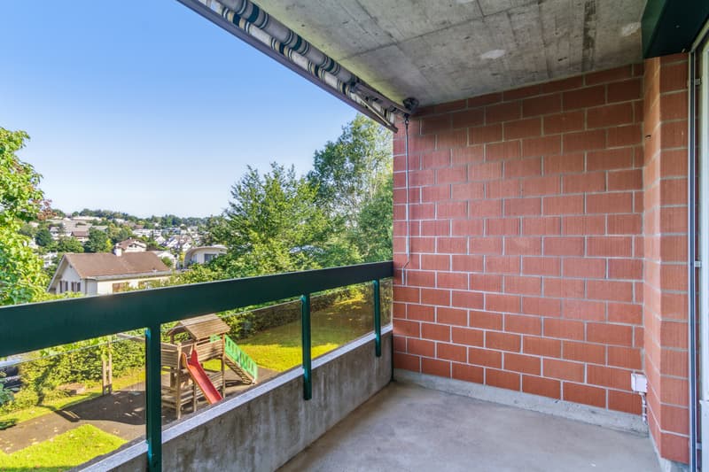 Balkon beim Wohnzimmer
