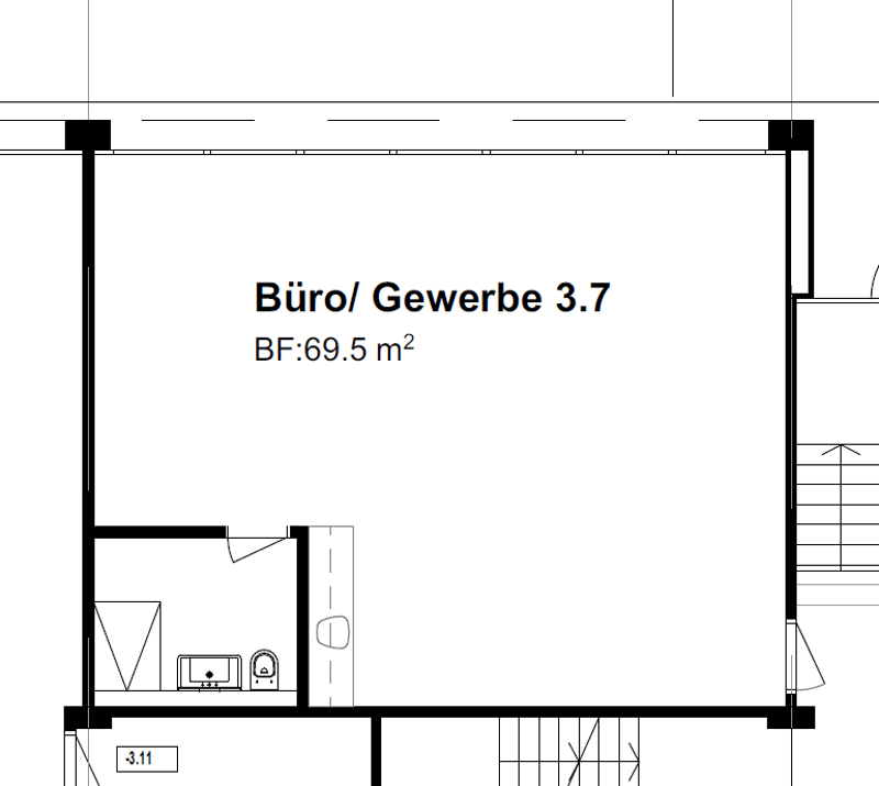 Schönes Gewerbeatelier oder Büro (7)