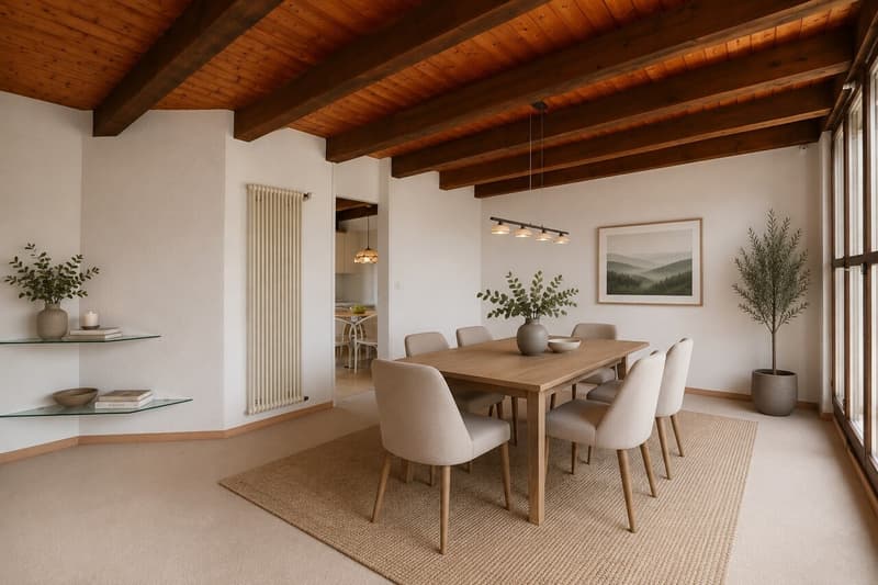 Und so könnte das Esszimmer aussehen.