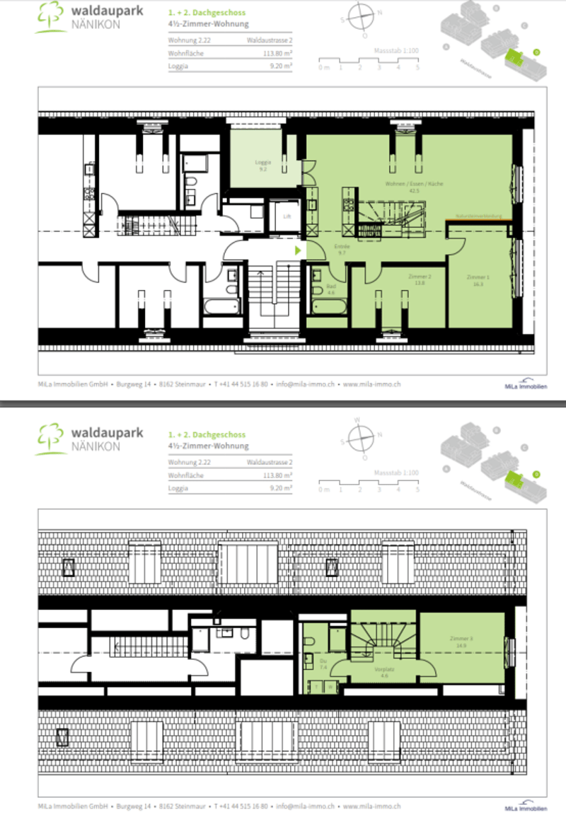 Moderne Dachgeschoss-Wohnung im Herzen von Nänikon (11)