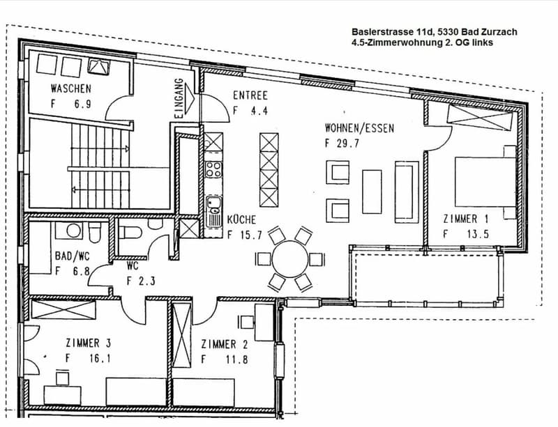 Grosszügige 4.5 Zimmer-Wohnung im Herzen von Bad Zurzach (7)