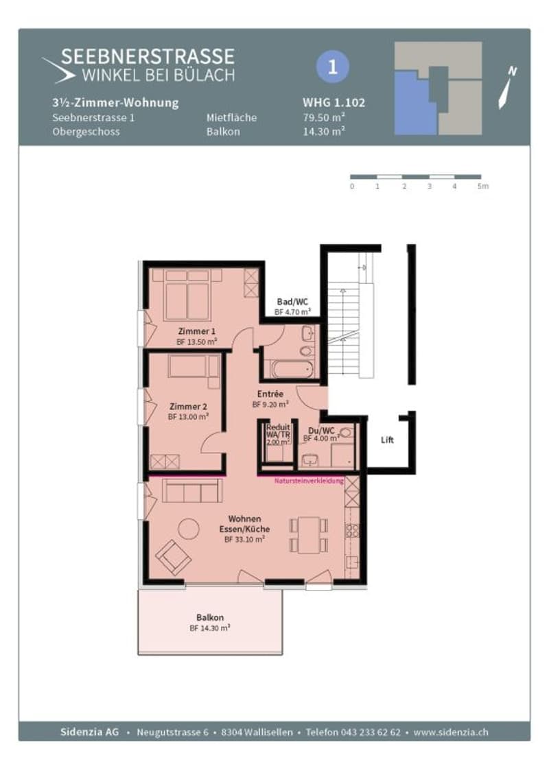 Stilvolle, moderne Wohnung in gepflegter Überbauung! (10)