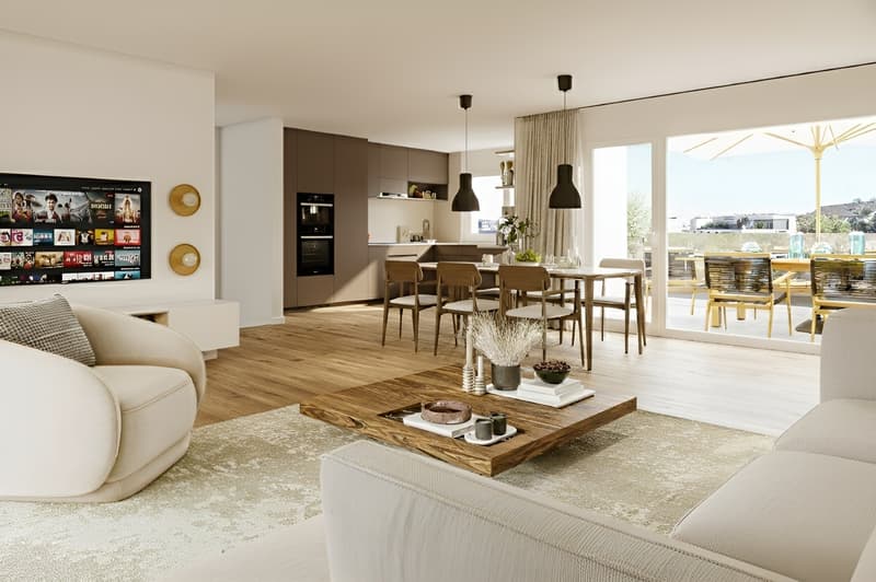 Terrassierte 5.5-Zimmer Neubau Haushälfte an erhöhter Lage (3)