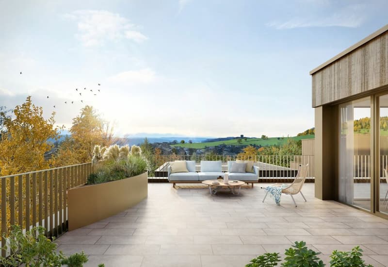 Einzigartige Attikawohnung mit grosszügiger Terrasse und traumhafter Weitsicht (4)