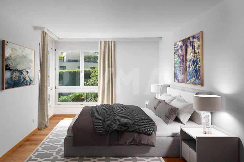 Modernes Wohnen eingebettet in die Natur / Frisch renovierte 4.5 Zimmerwohnung im EG / Im Baurecht (1)