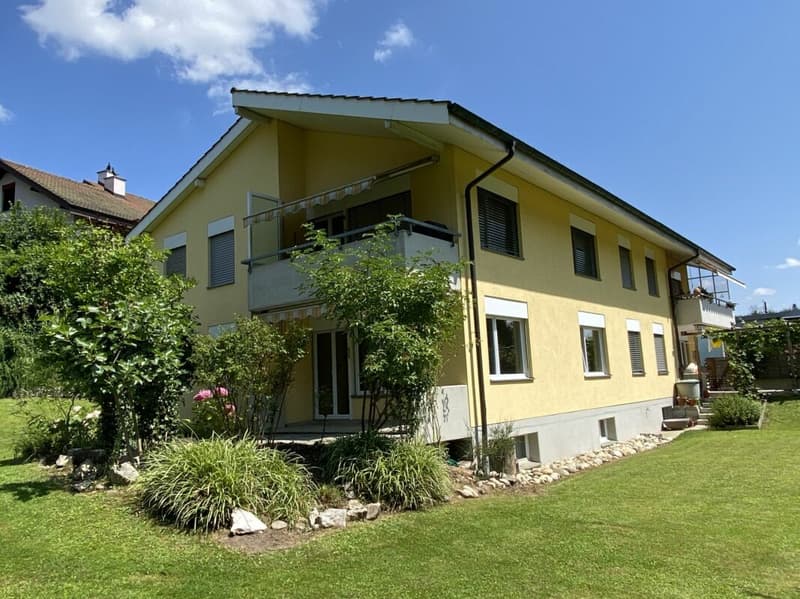 4.5 Zi- Gartenwohnung mit gedecktem Sitzplatz