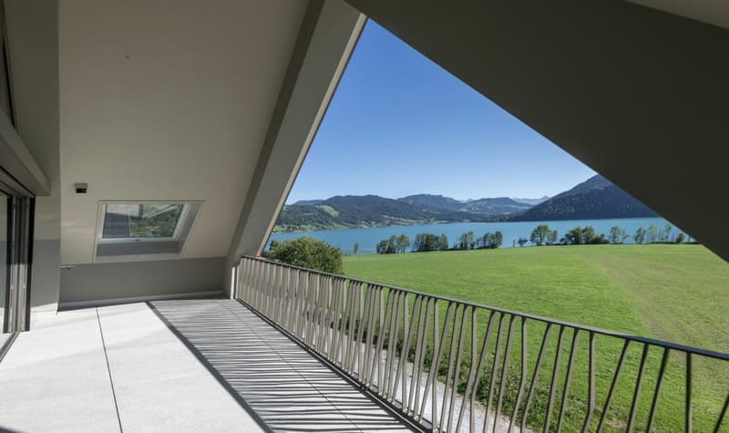 Überbauung Bahnhöfli: Exklusive Dachwohnungen mit unverbaubarer Panoramaaussicht auf den Ägerisee (1)