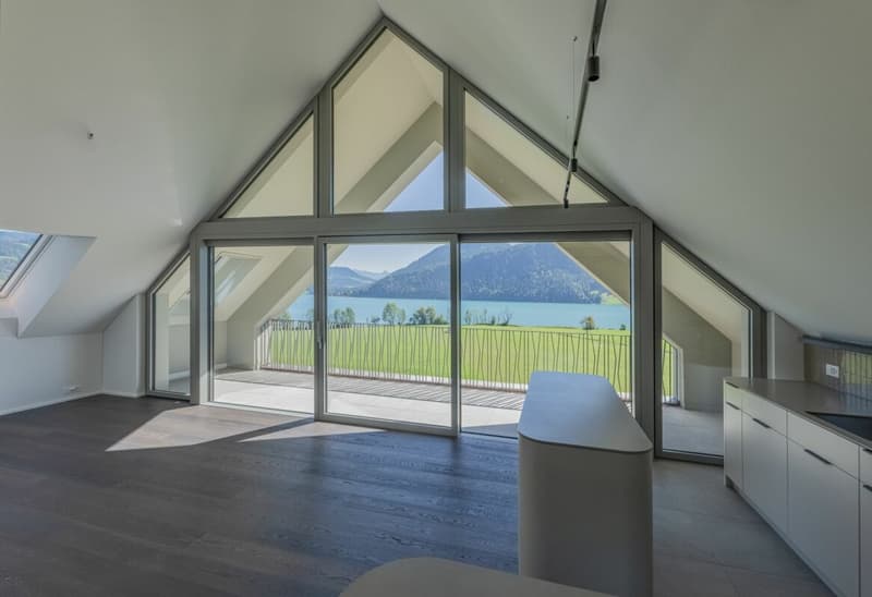 Überbauung Bahnhöfli: Exklusive Dachwohnungen mit unverbaubarer Panoramaaussicht auf den Ägerisee (3)