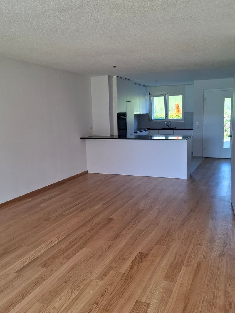 Ansicht vom Wohnzimmer zur Küche