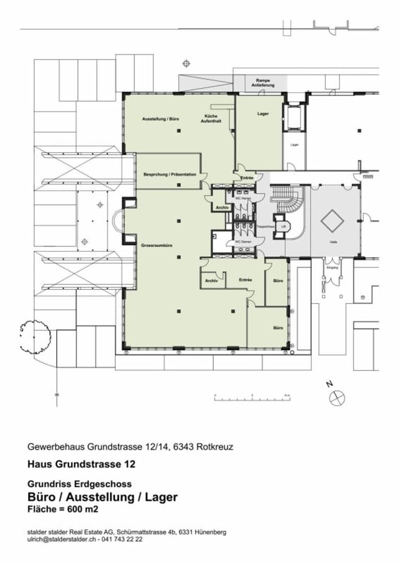 600 m² Büro, Showroom & Lager mit Laderampe - direkt an der Autobahn Rotkreuz, teilbar (4)