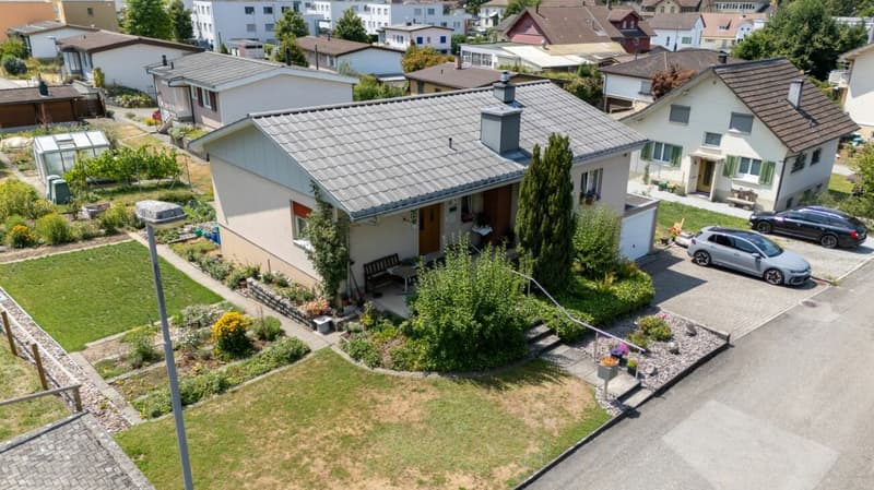 Haus aussen, Garten