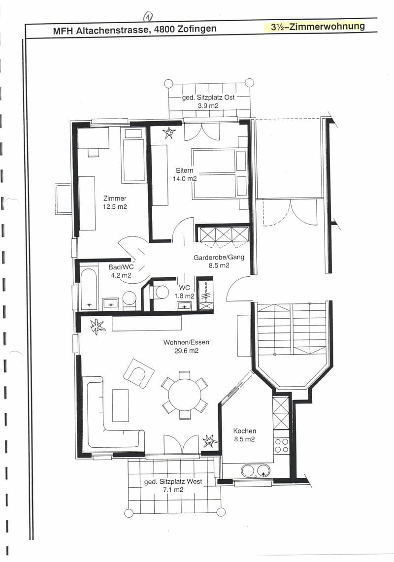 Helle 4.5-Zimmer-Wohnung mit Balkon und schöner Aussicht in Zofingen (8)