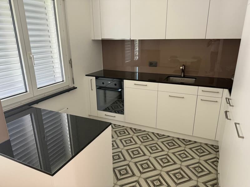 Neuwertige Wohnung (renoviert für CHF 115'000.-) mit Lift an ruhiger Lage (1)