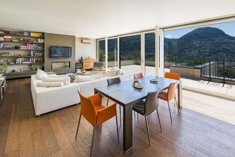 Moderno attico con ampia terrazza panoramica e vista lago - Lugano (7)
