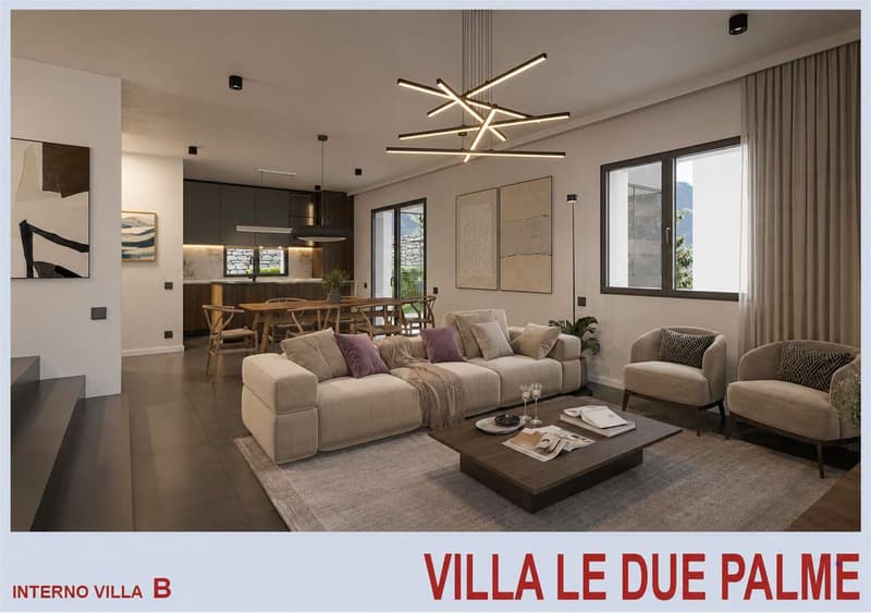 Melano - Nuova villa con 3 camere e giardino privato (3)