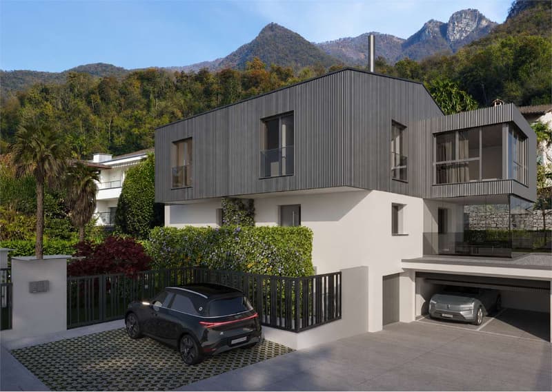 Melano - Nuova villa con giardino privato (2)