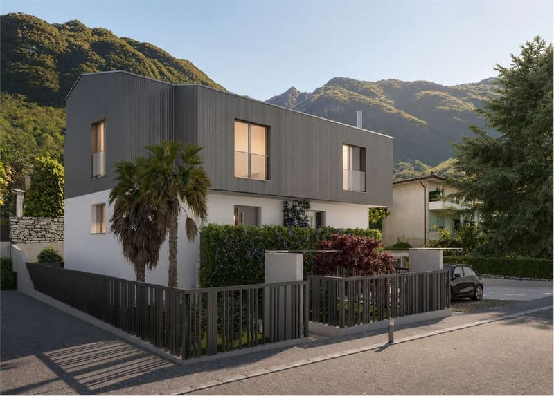 Melano - Nuova villa con giardino privato (1)