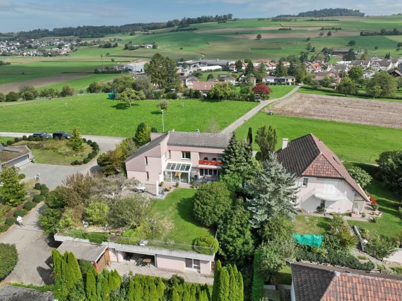 Casa unifamiliare 7 1/2 locali con appartamento separato 5 ½ locali - Vivere con vista panoramica - casa unifamiliare con appartamento separato vicino al lago di Hallwil (11)