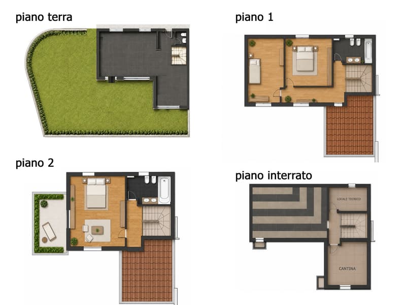 Villetta unifamiliare in vendita a Stabio – 4 locali con balcone e vista verde (37)