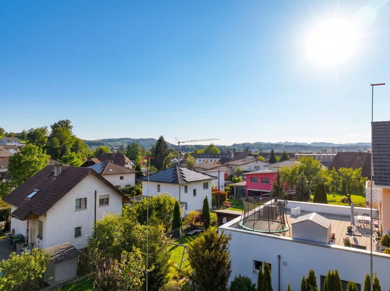 Aussicht südwestlich Höhe Attikageschoss