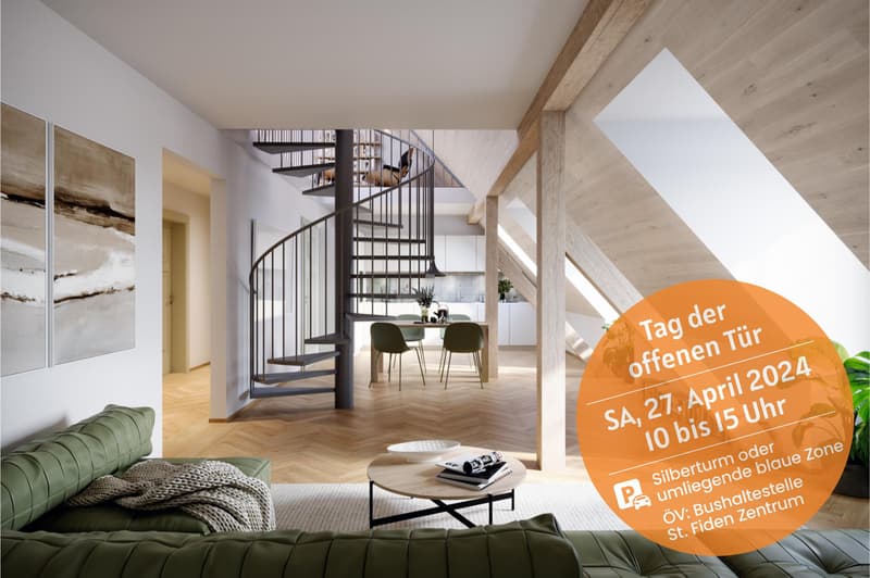 4.5 Maisonette-Zimmerwohnung in St. Gallen (1)