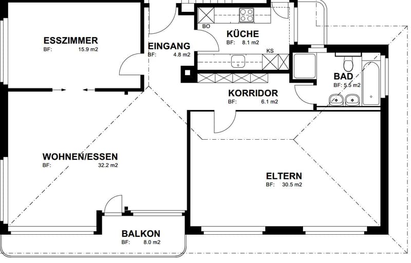 7.5 Zimmerwohnung in St. Gallen (12)