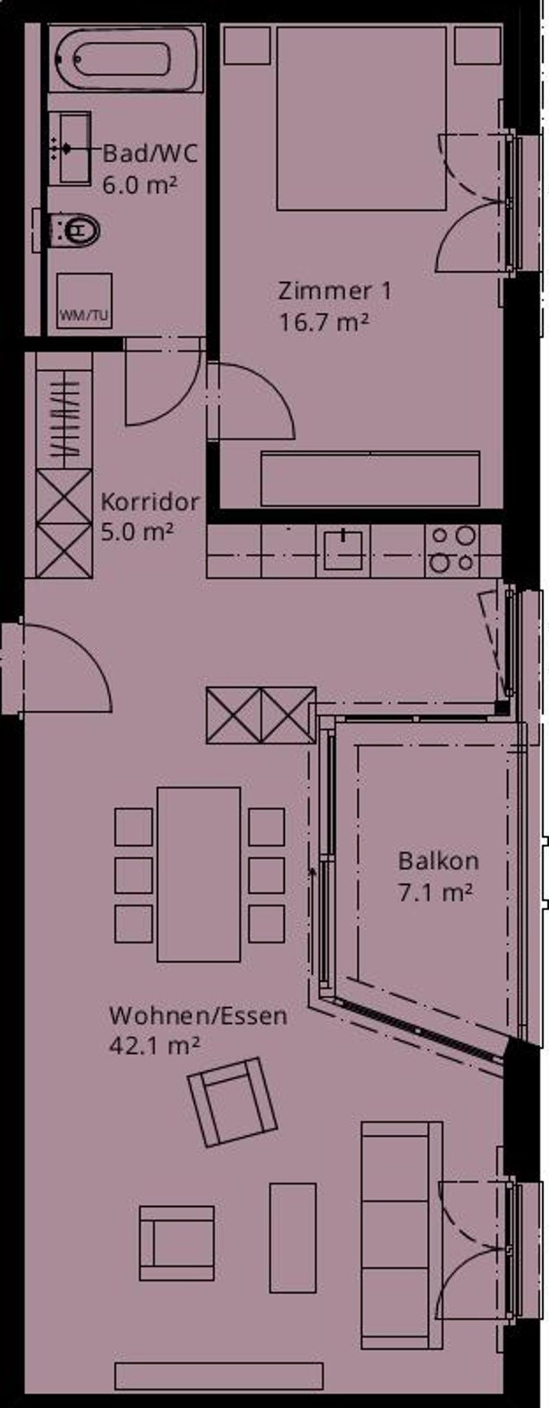 3.5-Zimmer-Wohnung in der Überbauung Zelgli Neftenbach! (7)