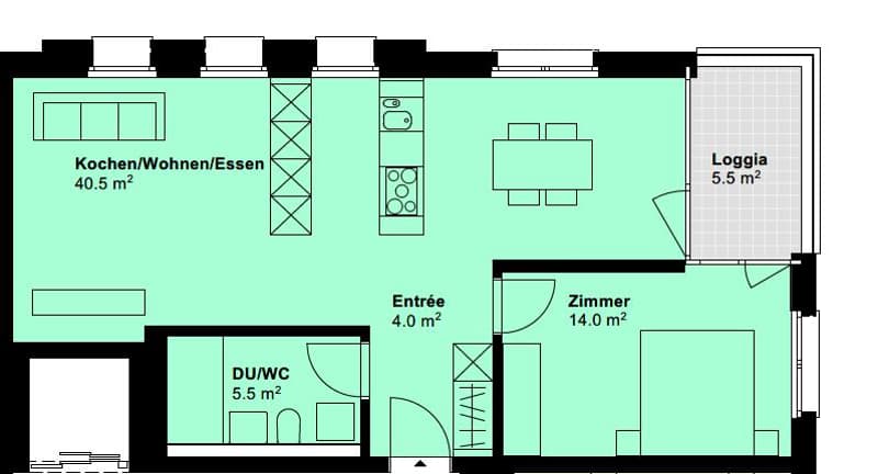 2.5 Zimmerwohnung in Rorschach (8)