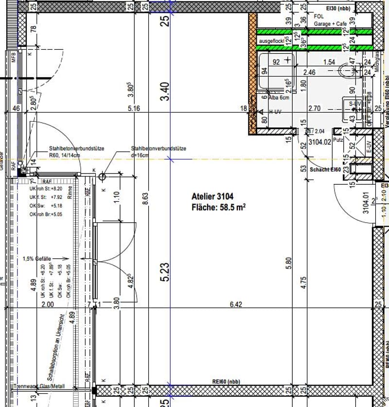 Atelier in Schwamendingen zu vermieten! (6)
