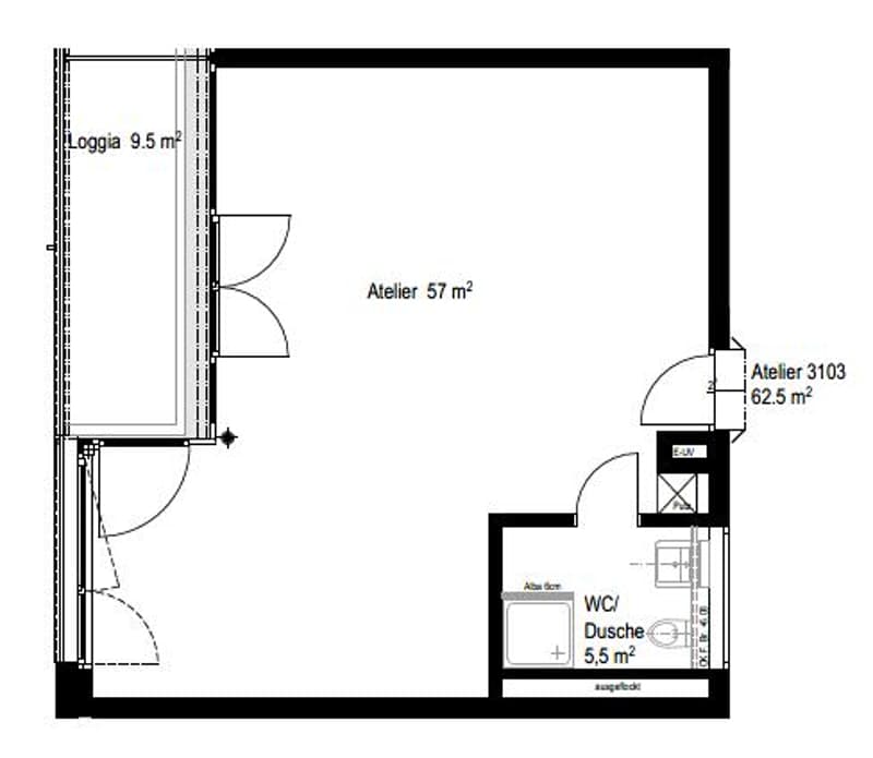Atelier/Studio in Schwamendingen zu vermieten! (6)